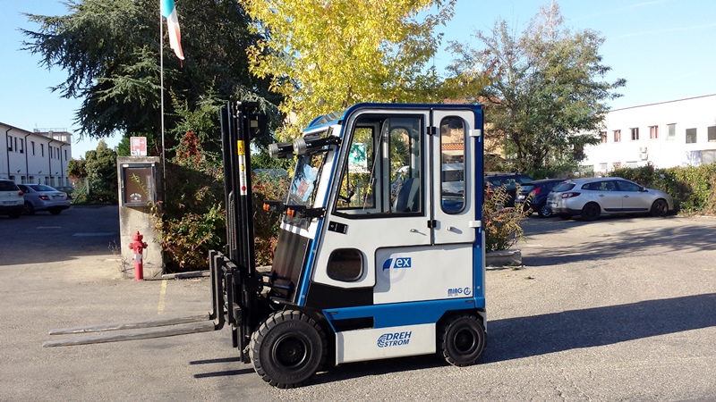 Usato – CARRELLO ELEVATORE FRONTALE ANTIDEFLAGRANTE MIAG EFG XC