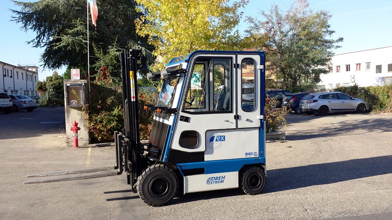 Usato – CARRELLO ELEVATORE FRONTALE ANTIDEFLAGRANTE MIAG EFG XC